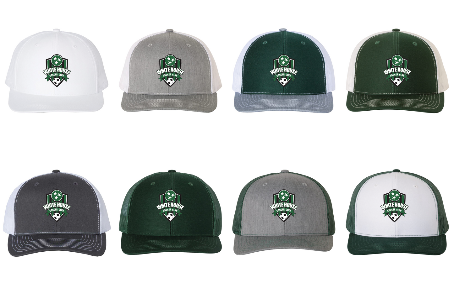 White House Soccer Club Embroidered Trucker Hat