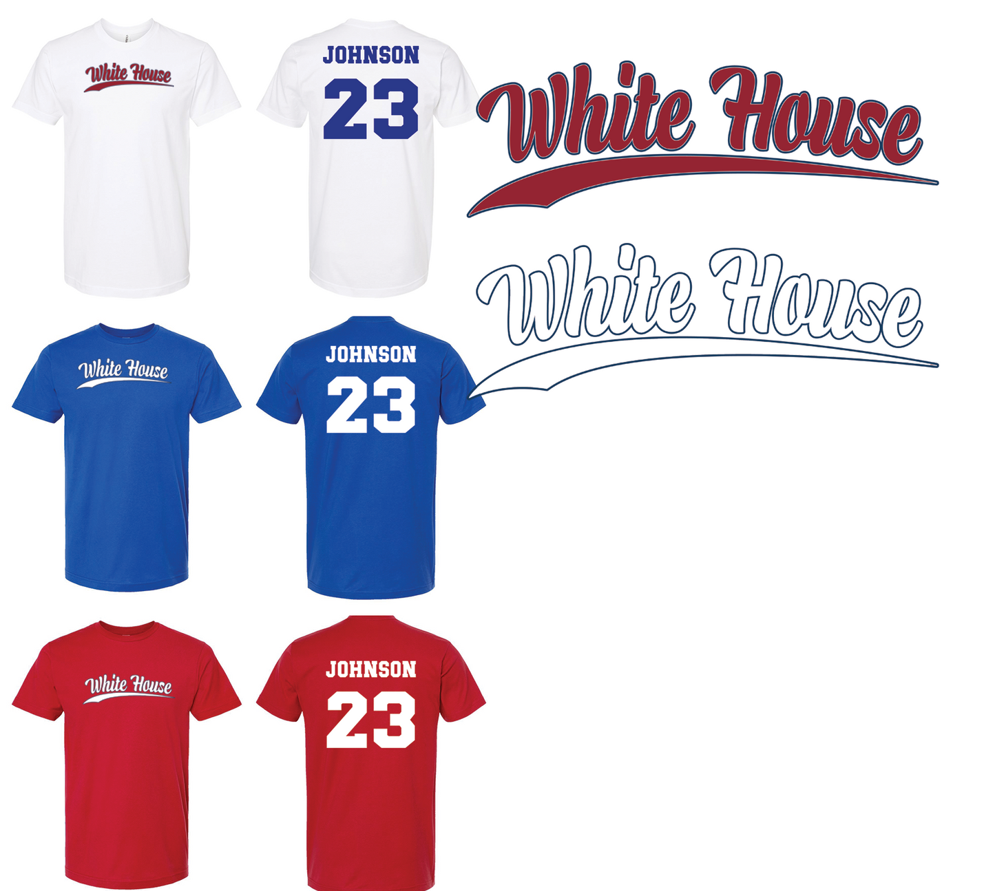 Whitehouse Softball/Baseball Shirts