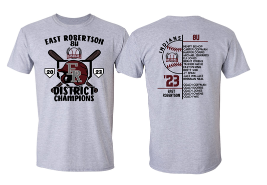 EAST 8U District Champs Shirts