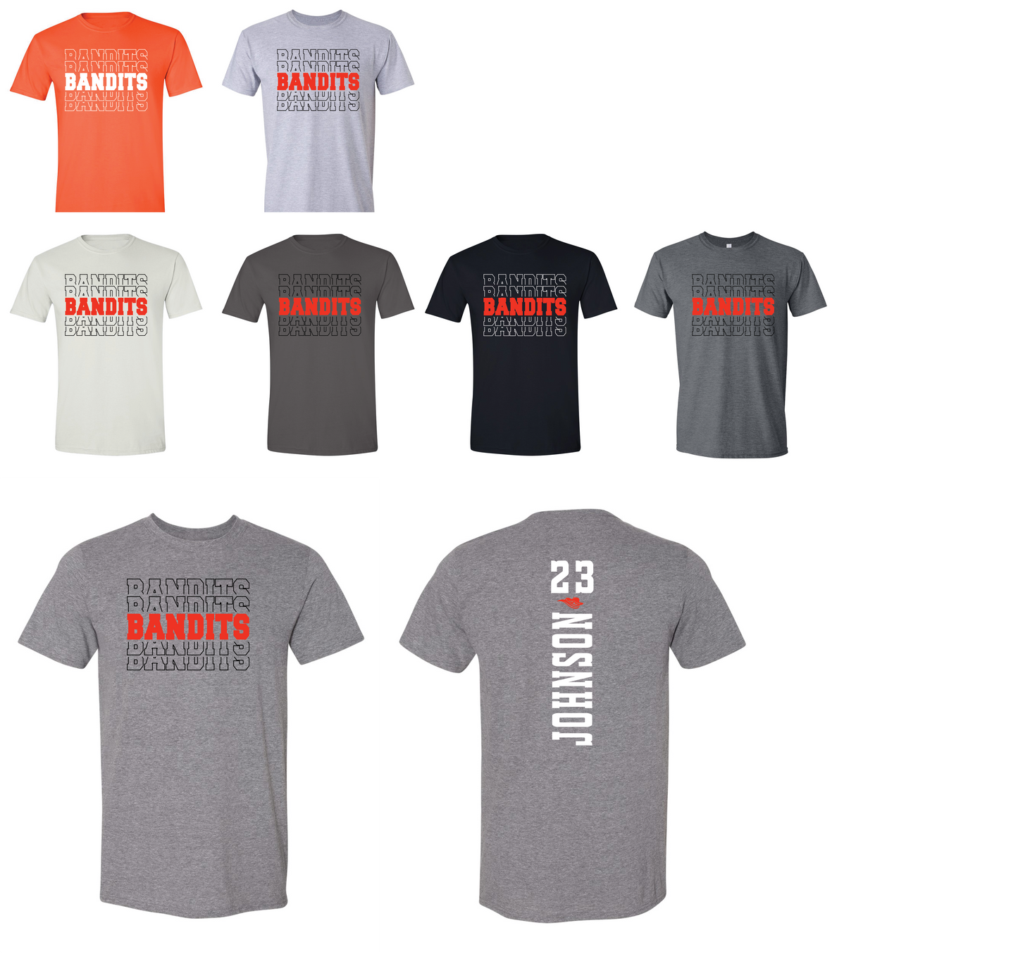 Bandits Stacked Spirit Shirt