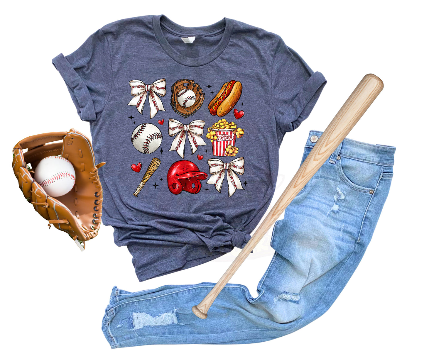 Baseball Popcorn Croquette Shirt