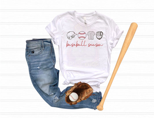 Baseball Season Clipart Shirt