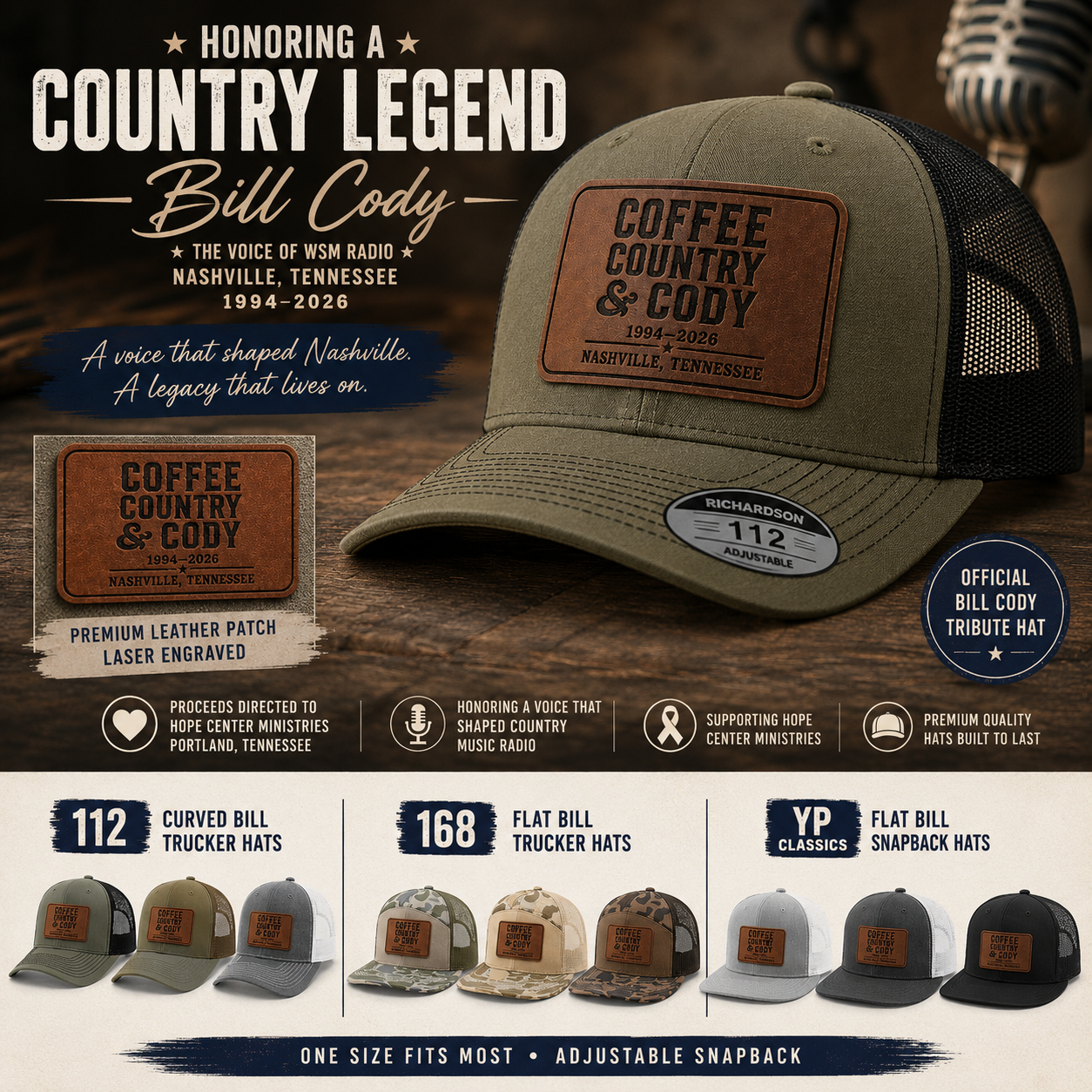 Bill Cody | Hat | Fundraiser