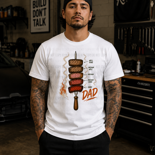 Dad Meat Meter | Graphic Apparel Tee