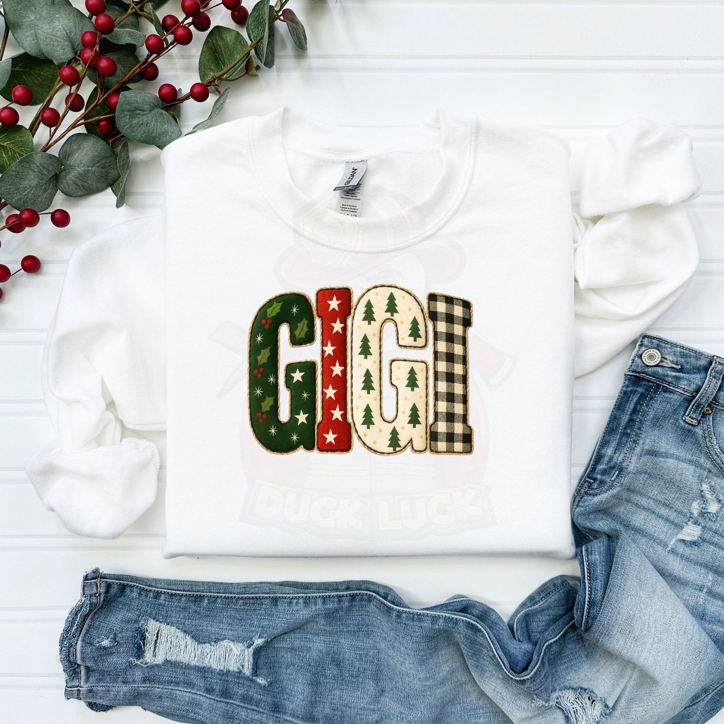 GIGI Christmas Patchwork Shirt