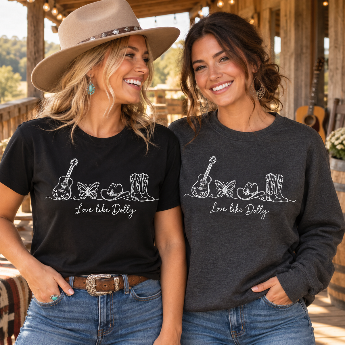 Love Like Dolly Tee & Crewneck