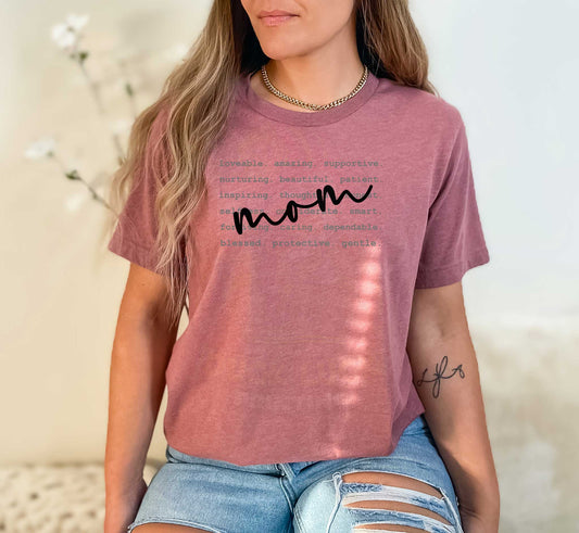Mom Word Art_Shirt