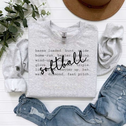 Softball Word Art_Shirt