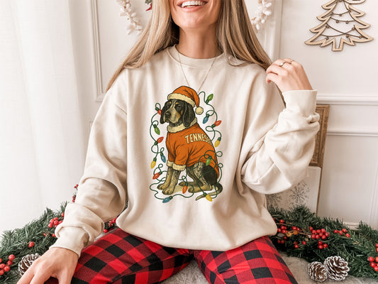 🎄 Tennessee Christmas Dog Sweatshirt – Cozy Holiday Unisex Shirt