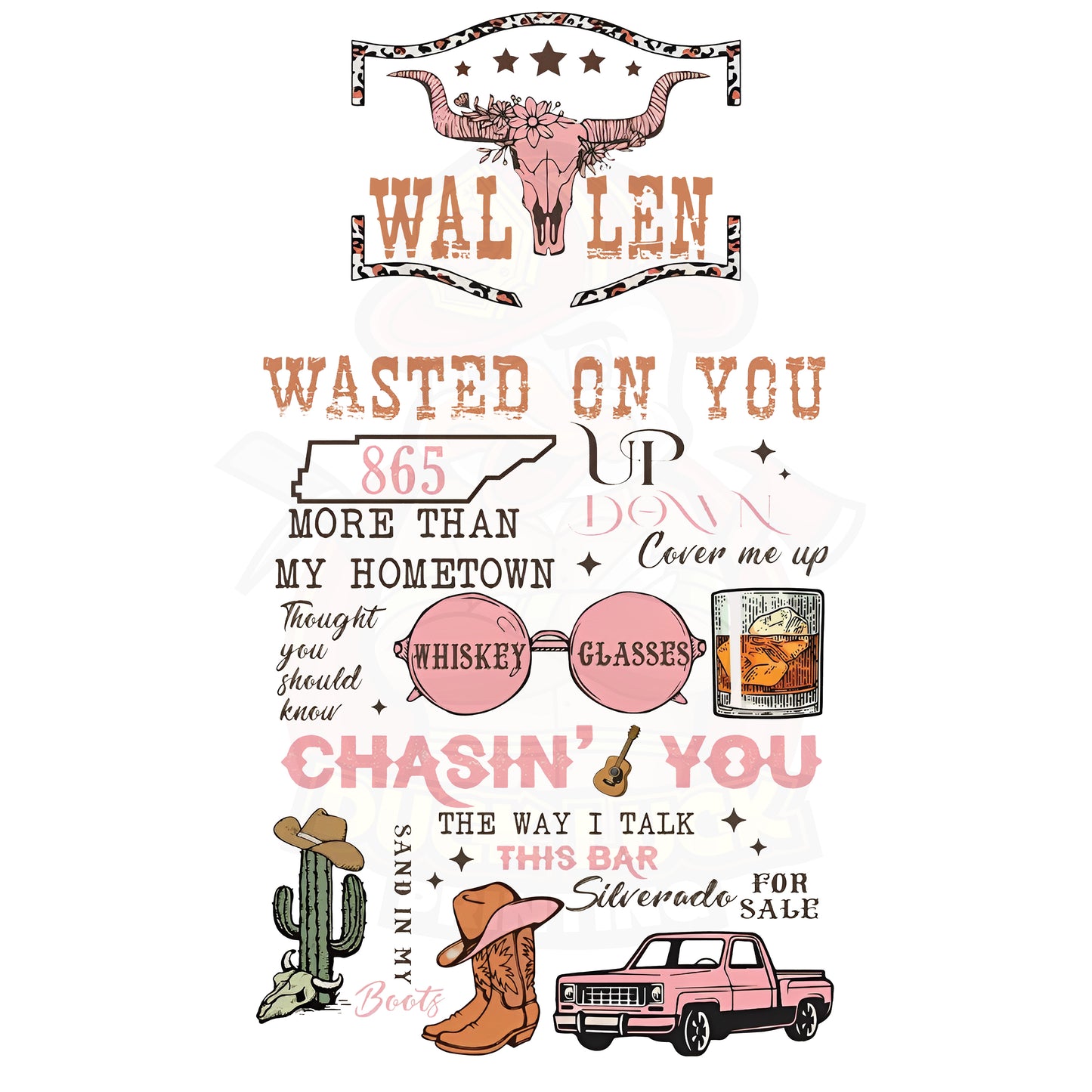Morgan Wallen Song Design TShirt