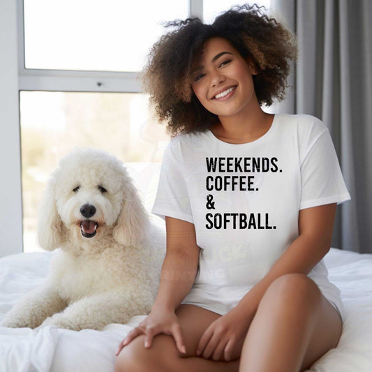 Weekend Coffee Softball Shirt
