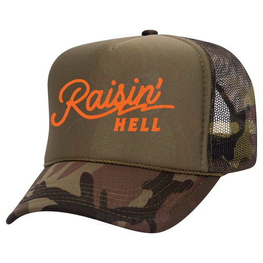 Raisin' Hell Trucker Hat