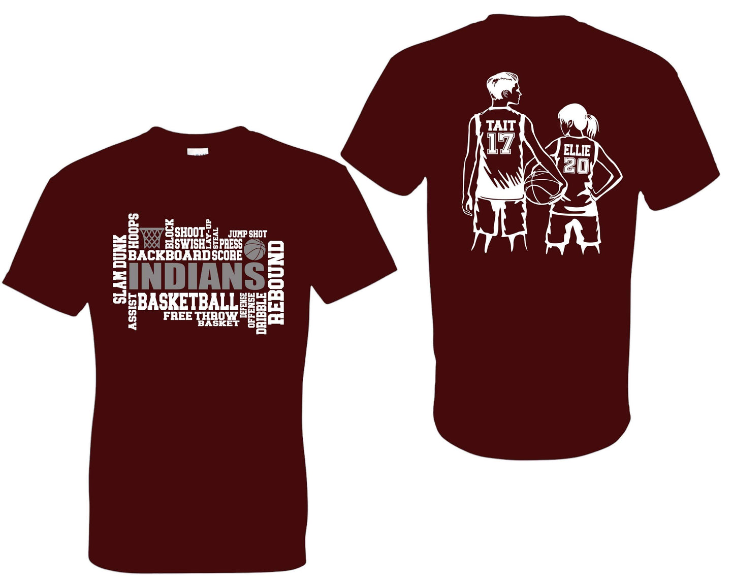 Indians Baseball (White/Gray) Player Tee