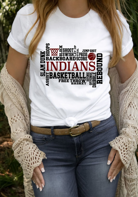 Indians Basketball Tee