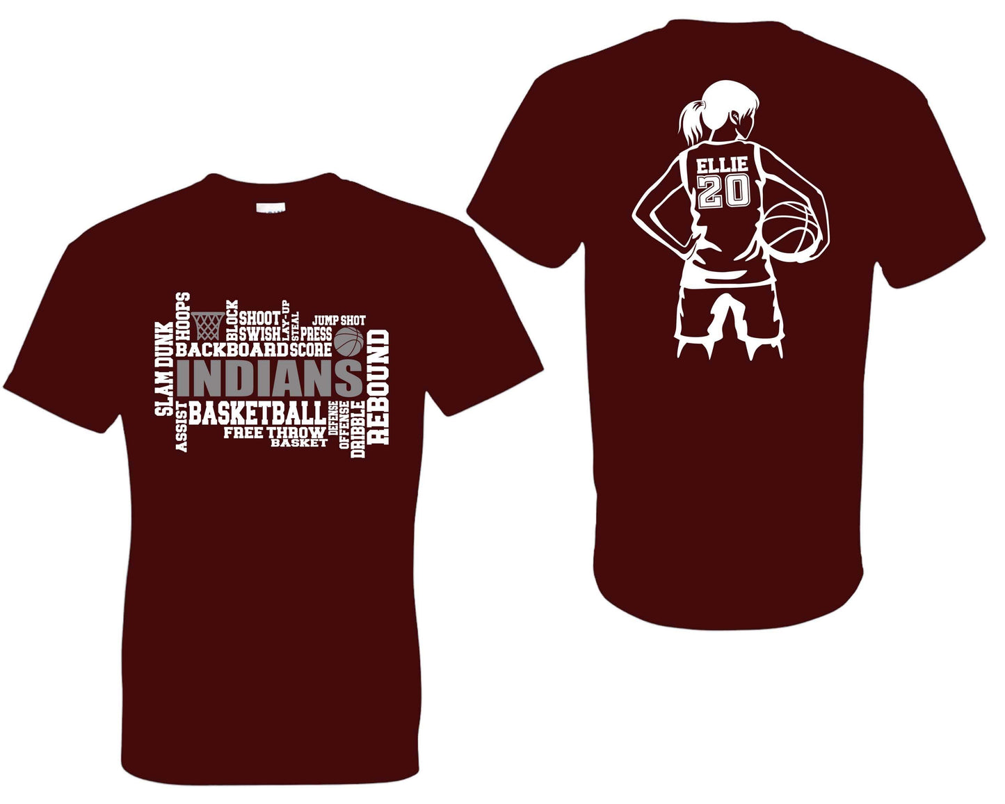 Indians Baseball (White/Gray) Player Tee