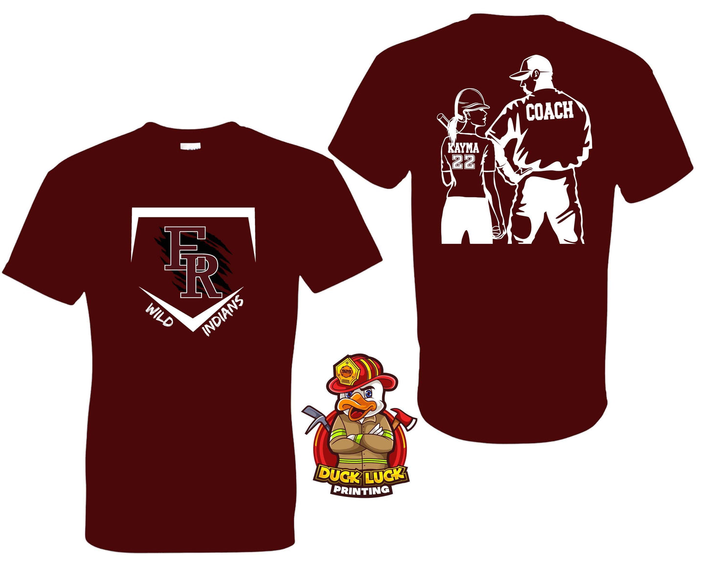 FR Wild Indians (Black, Red, White) Player Tee