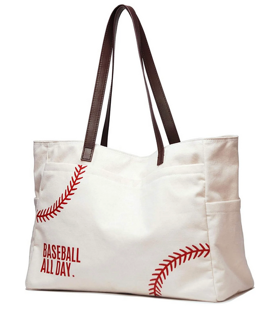 Baseball All Day Embroidered Bag