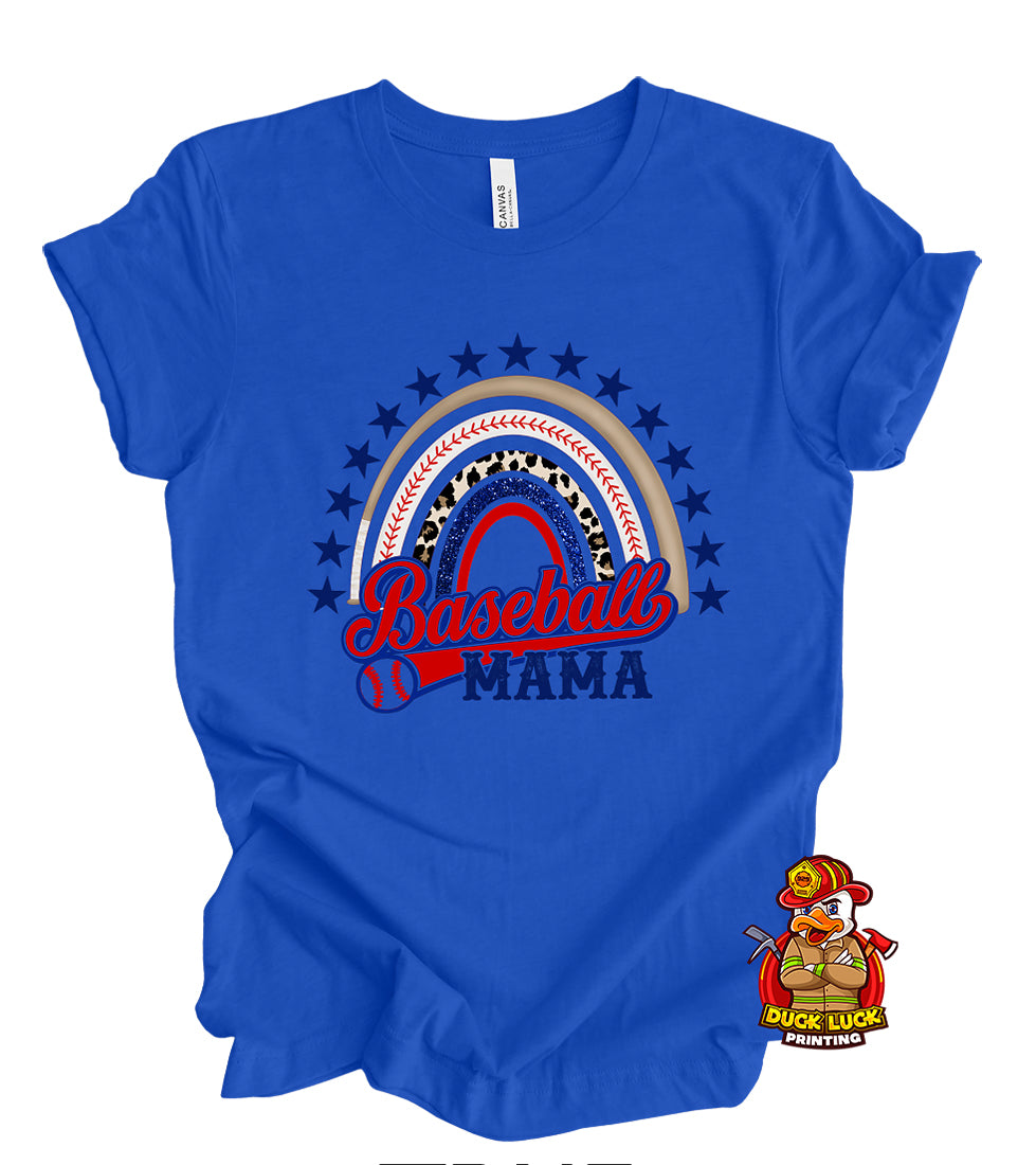 Baseball Mama Rainbow