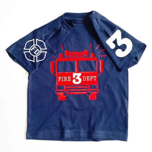 Fire Engine Number Tee