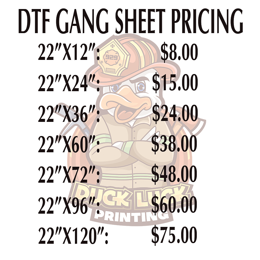 Ultra Soft DTF PRINTS - GANG SHEETS
