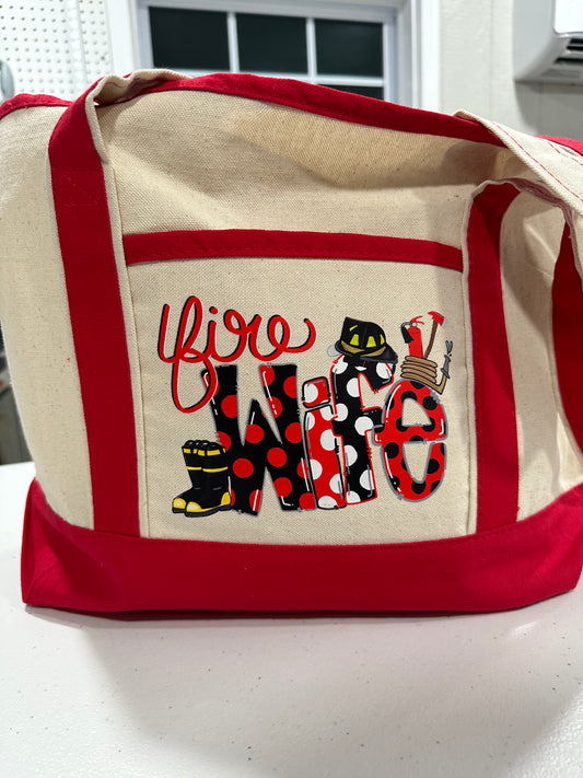 Fire Wife Tote Bag