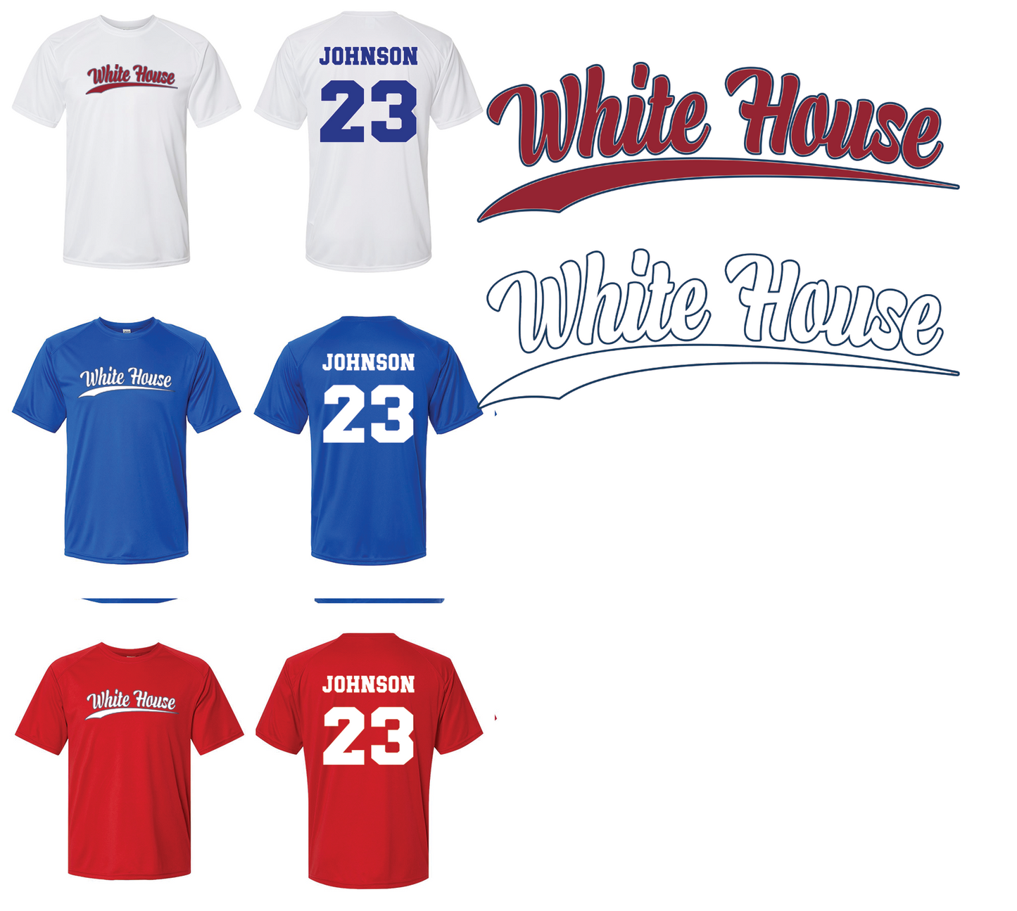 Whitehouse Softball/Baseball Shirts