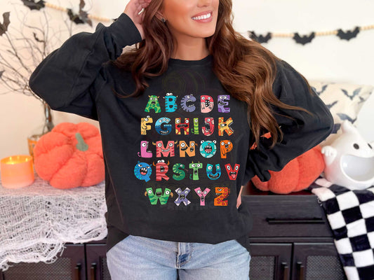 ABC Halloween Monster Shirt