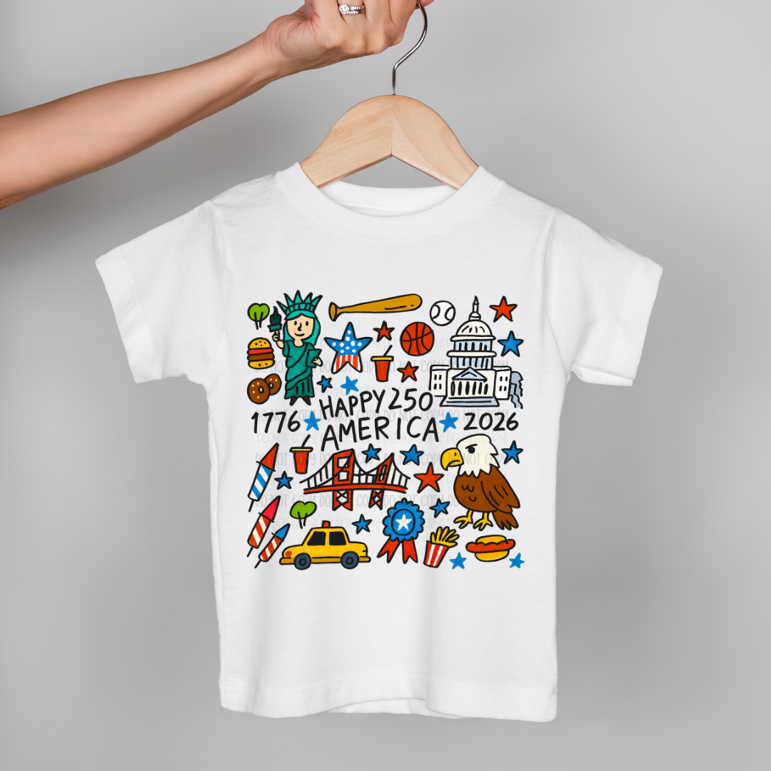 Happy 250th America | Graphic Youth Apparel Tee