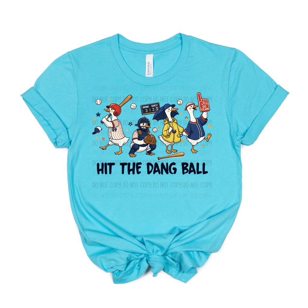 Hit The Dang Ball | Graphic Apparel Tee