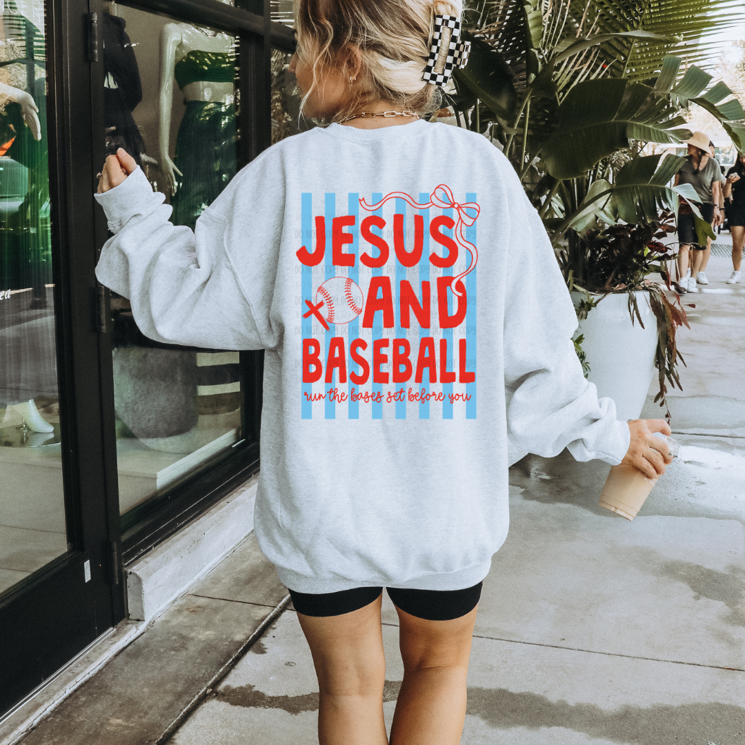 Jesus And Baseball  | Graphic Apparel Tee