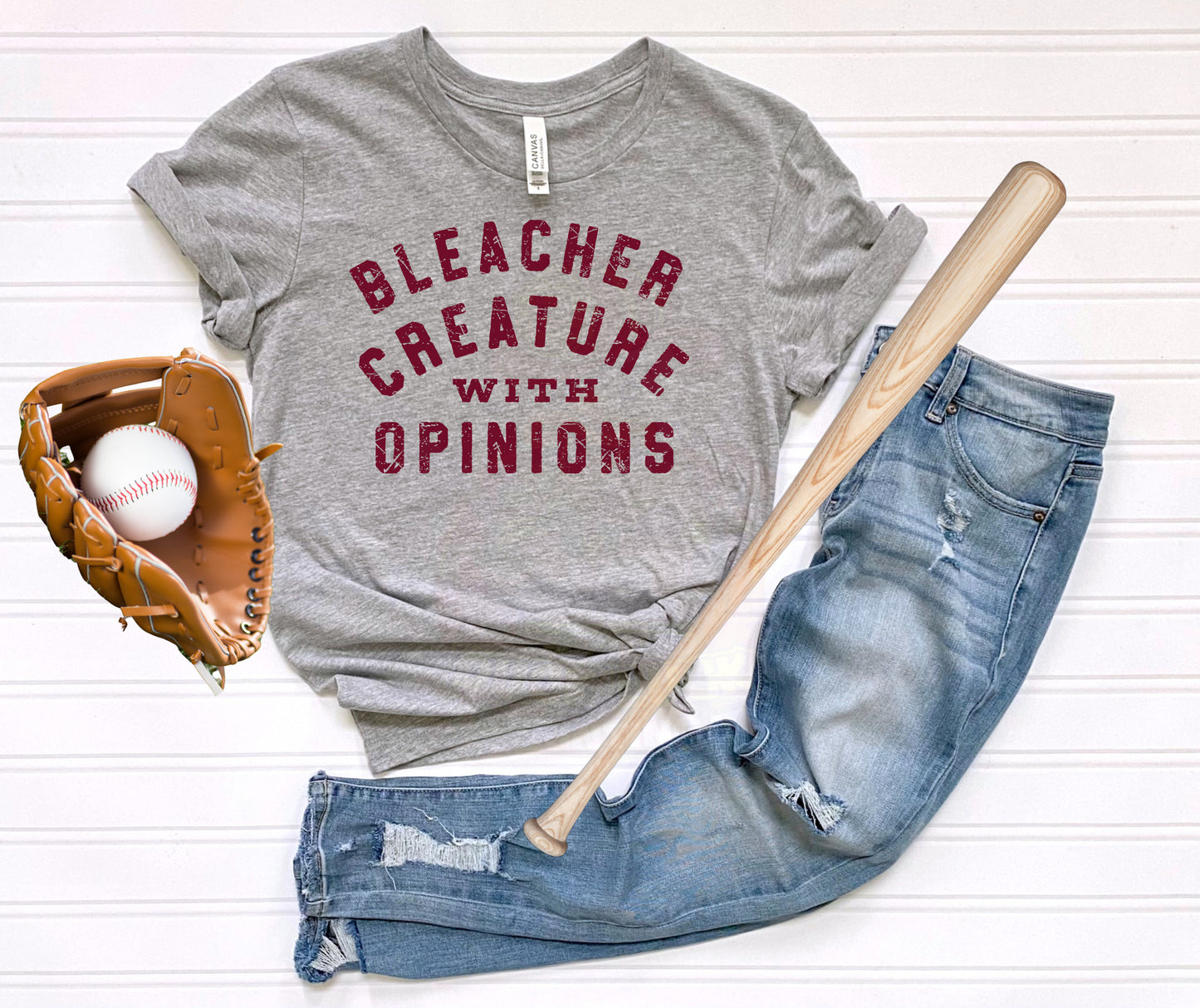 Bleacher Creature with Opinions Shirt | Funny Baseball Mom Tee | Sports Mom Shirt