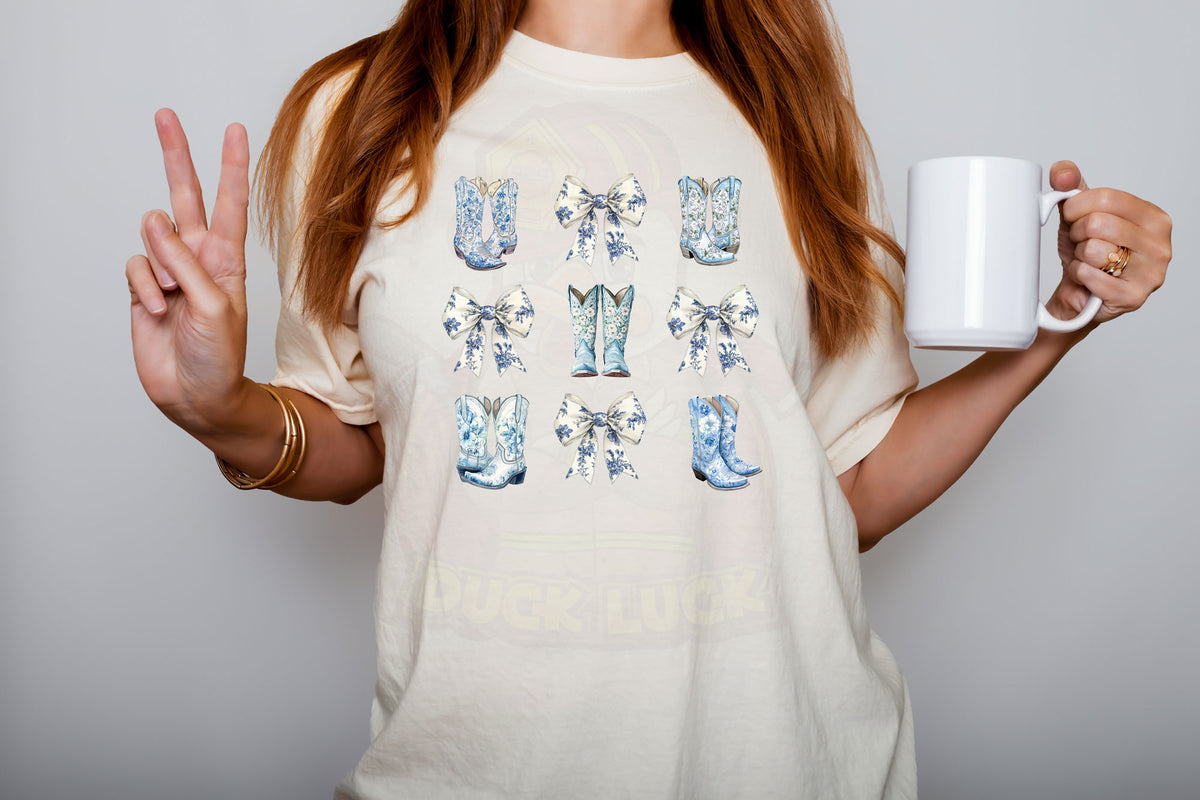 Blue Western Toile Croquette Shirt