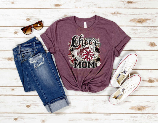 Cheer Mom Glitter TShirt