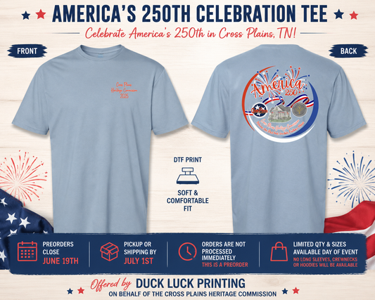Cross Plains America's 250th Tee 🇺🇸