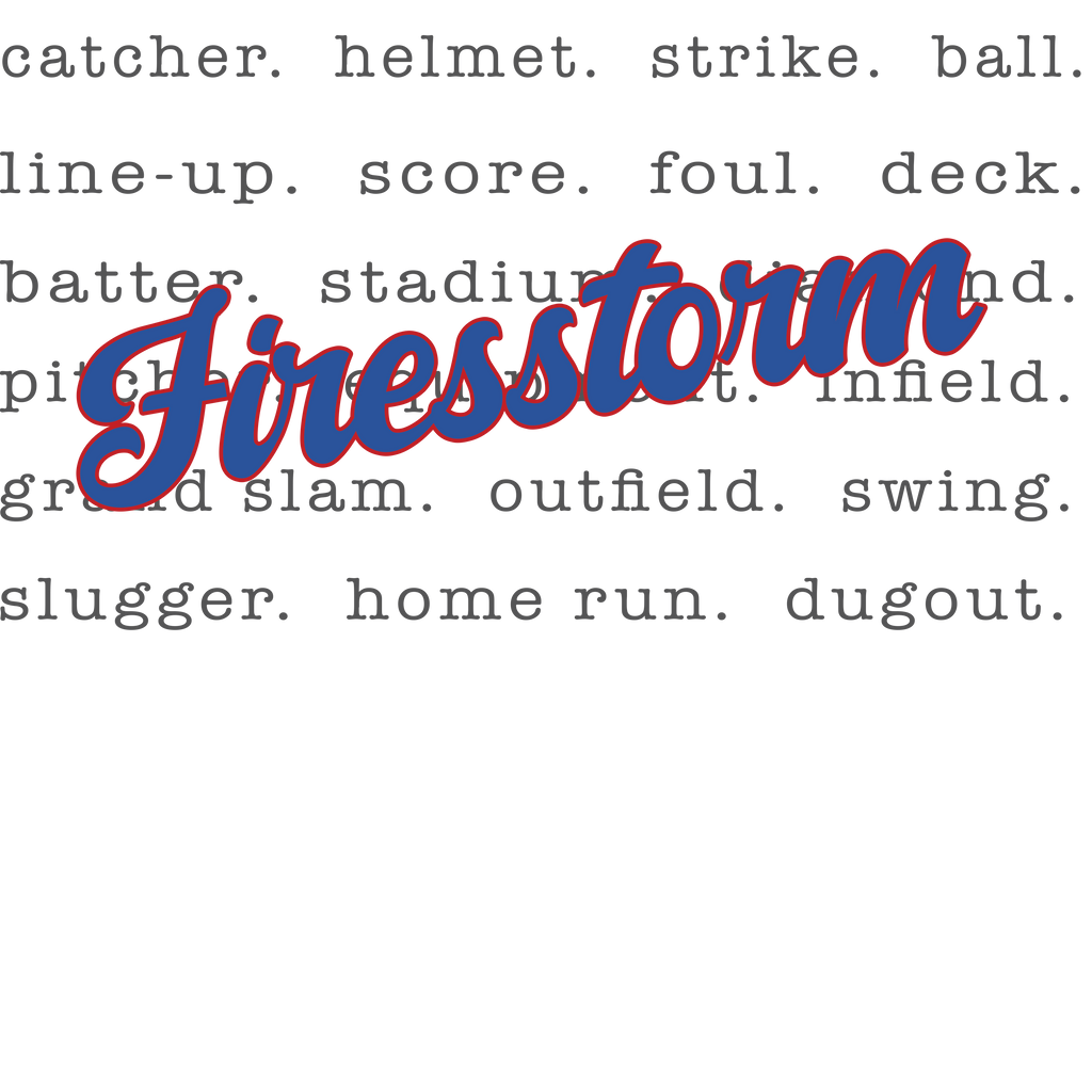 Firestorm Word Art Shirt