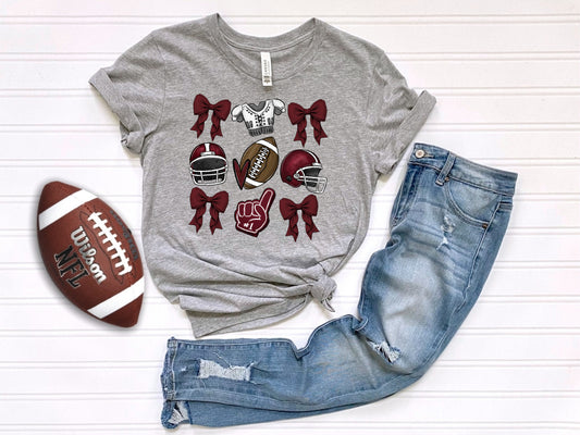 Football Croquette Maroon _ Shirt