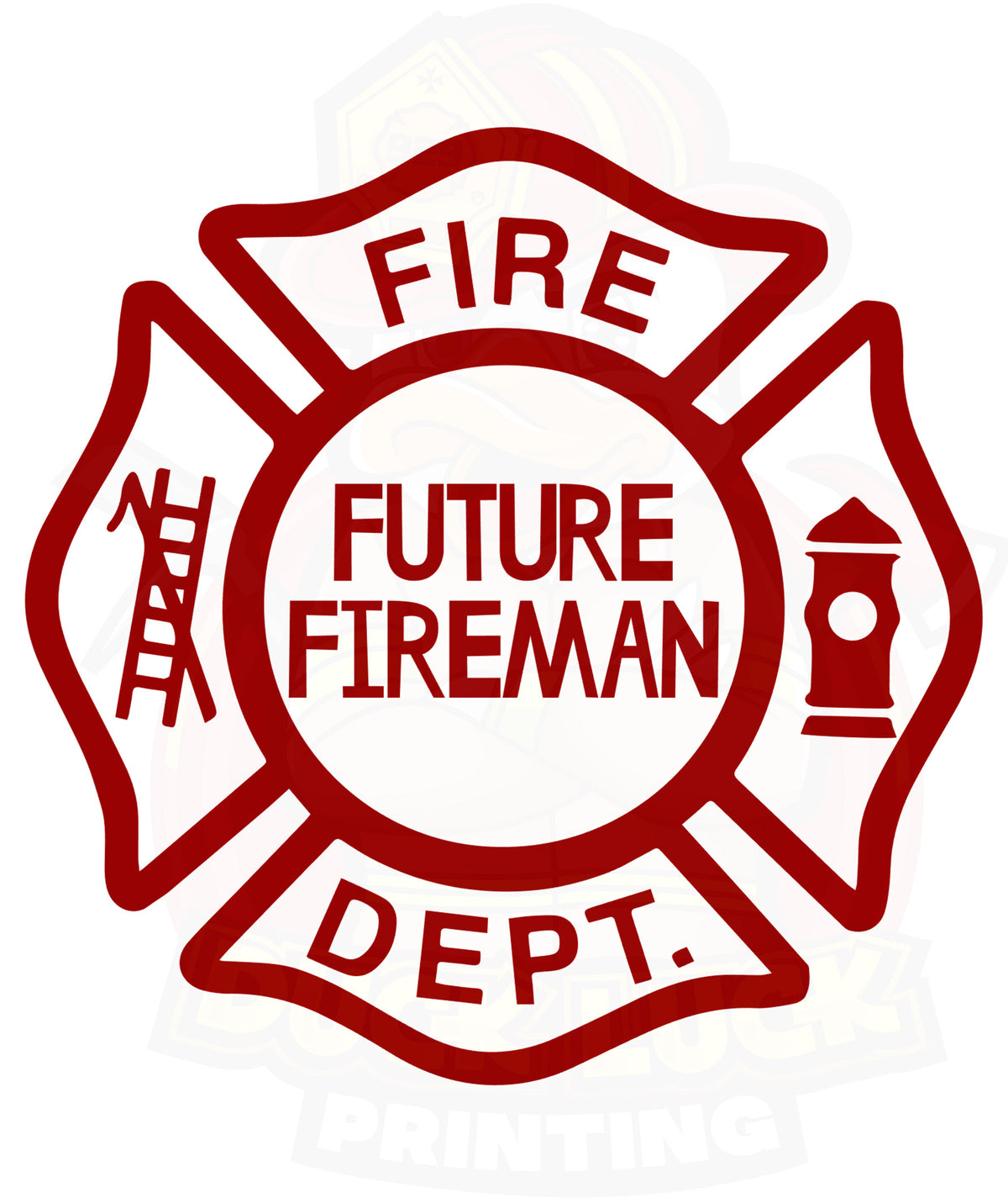 Copy of Future Fireman - Front and Back Shirt, Fire related tools