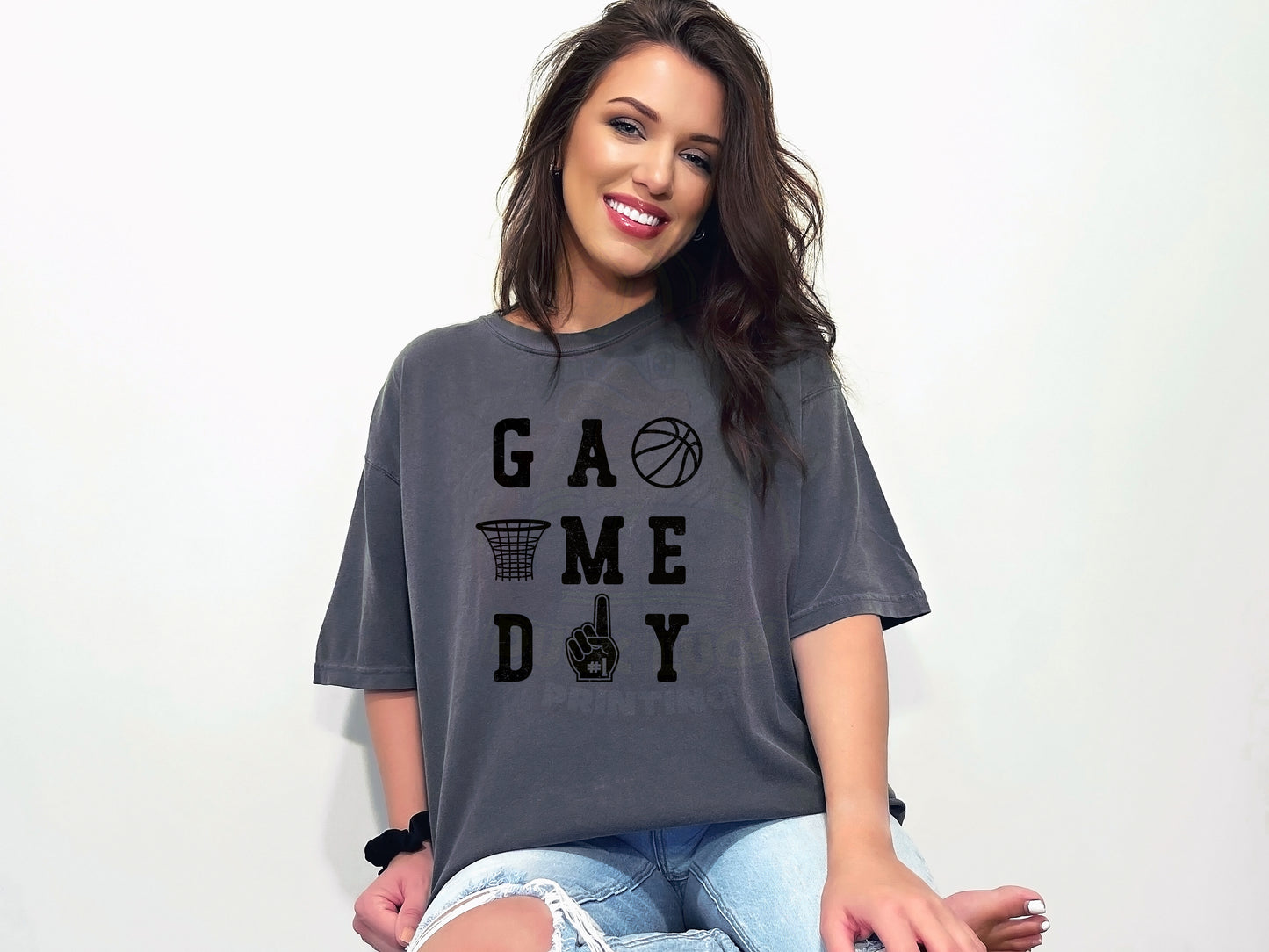 Game Day Word Art Basketball Shirt