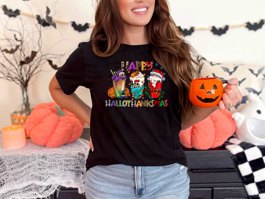 Happy Hallowthanksmas_T-shirt