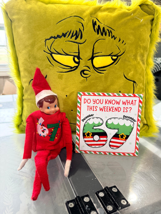 Limited Edition “67” Holiday Sweatshirt – Red Only