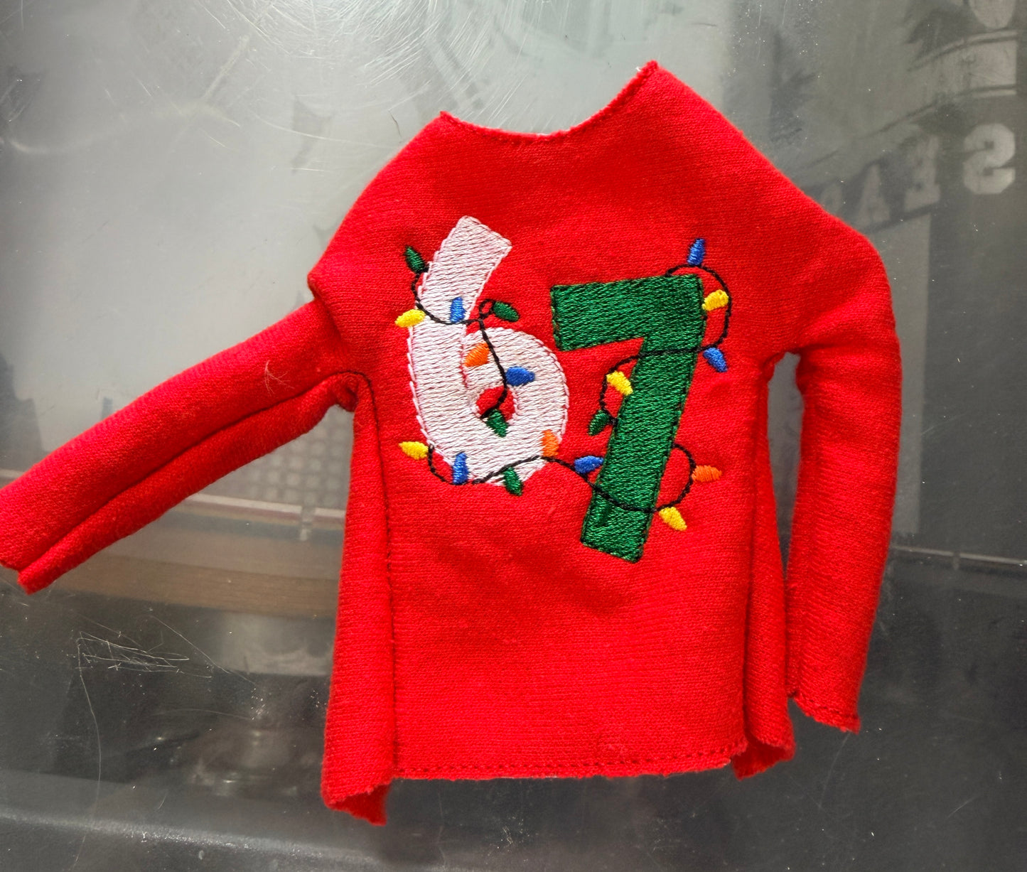 Limited Edition “67” Holiday Sweatshirt – Red Only