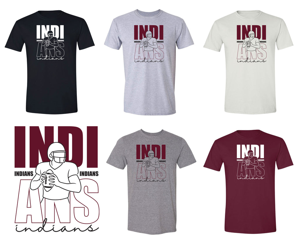 ER Indians Football Silhouette Shirt