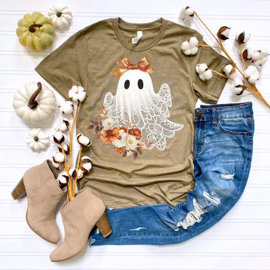 Lacey Ghost Halloween Shirt