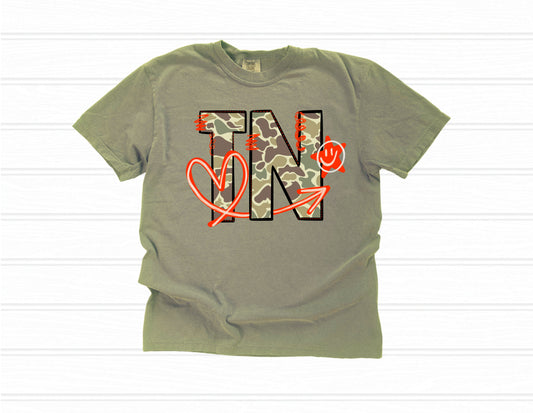 TN Camo Orange Accents Shirt