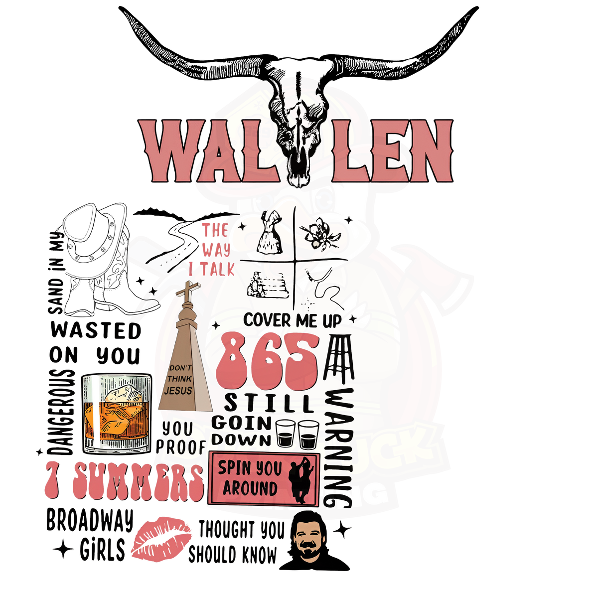 Morgan Wallen Longhorn Design TShirt