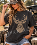 Leopard Deer Graphic Tee mockup
