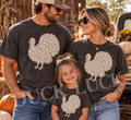 Leopard Turkey Graphic Tee mockup