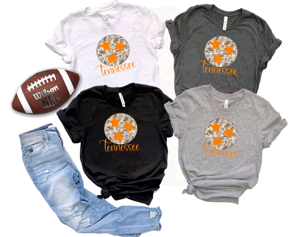 Tennessee Tri Star Camo Shirt