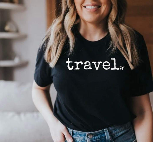 Travel (White Ink) Tee