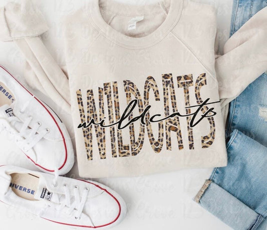 Wildcats Leopard Print Tee